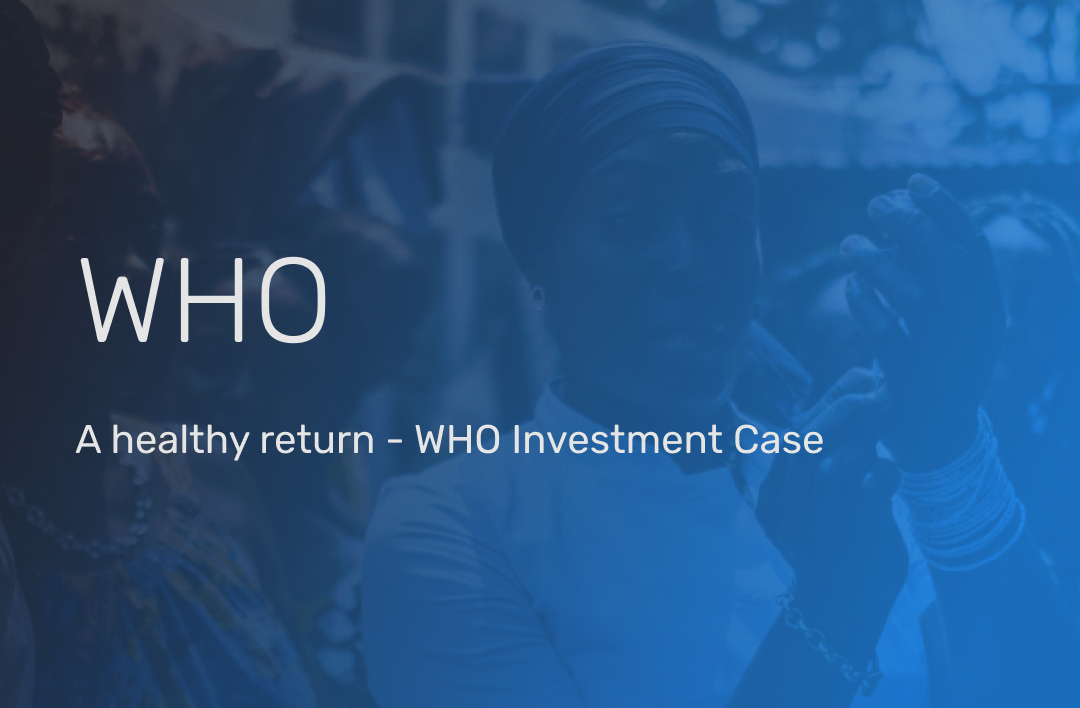 Investment case for a sustainably financed WHO