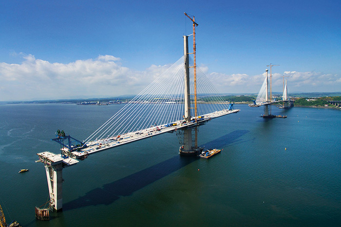 CRH Queensferry Crossing, near Edinburgh, Scotland