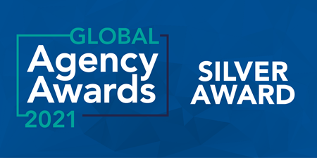 Global Agency Awards 2021 Silver Award Badge Global Agency Awards 2021 Silver Award Badge