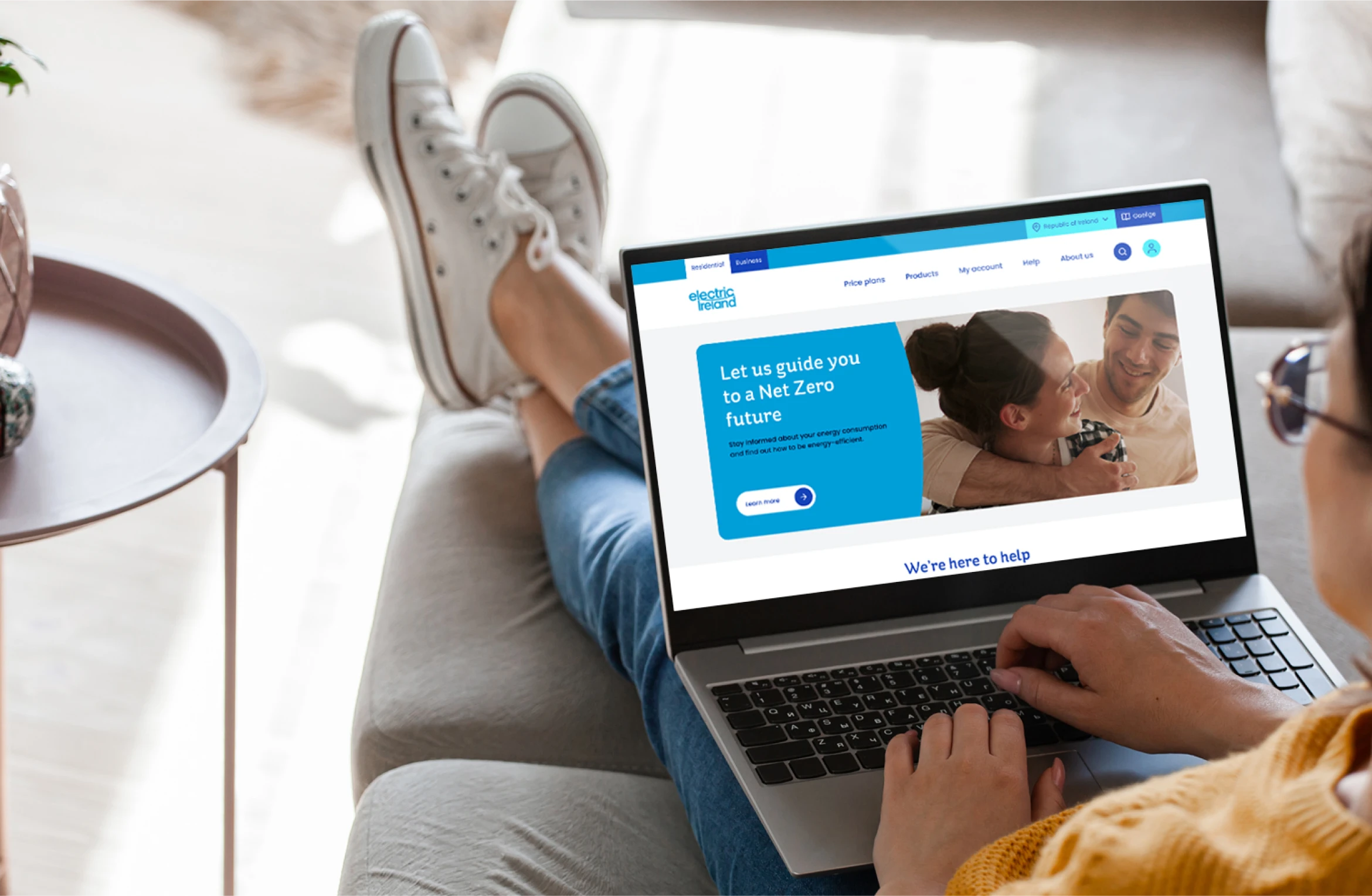 Electric Ireland - Desktop UI Design elements